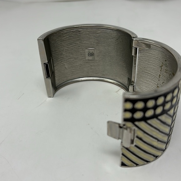 BR Banana Republic Cuff Bracelet 50mm wide Modern wide cuff enamel - Picture 2 of 8
